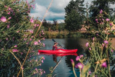 Pratique du kayak sur la Semois